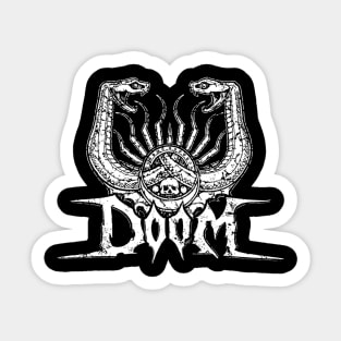 Symbol of Doom (Black Print) Sticker